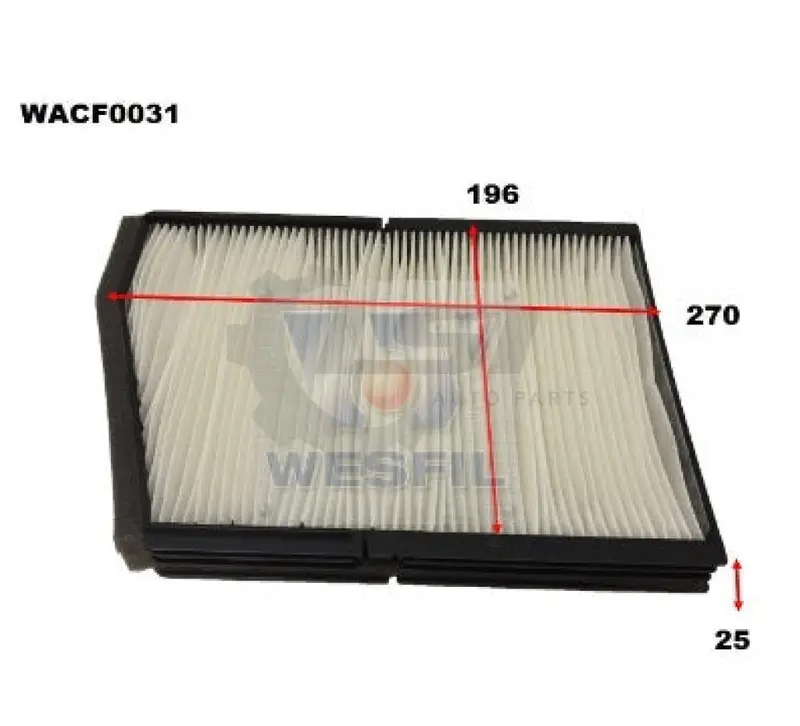 1 X Wesfil Cabin Air Pollen Filter Wacf0031 1