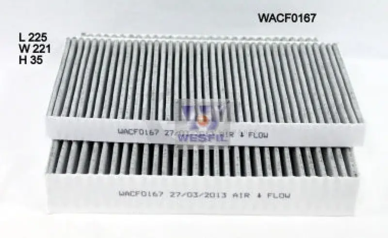 1 X Wesfil Cabin Air Pollen Filter Wacf0167 1