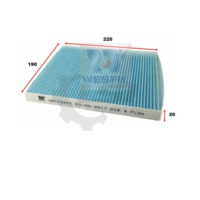 1 X Wesfil Cabin Air Pollen Filter Wacf0243 1