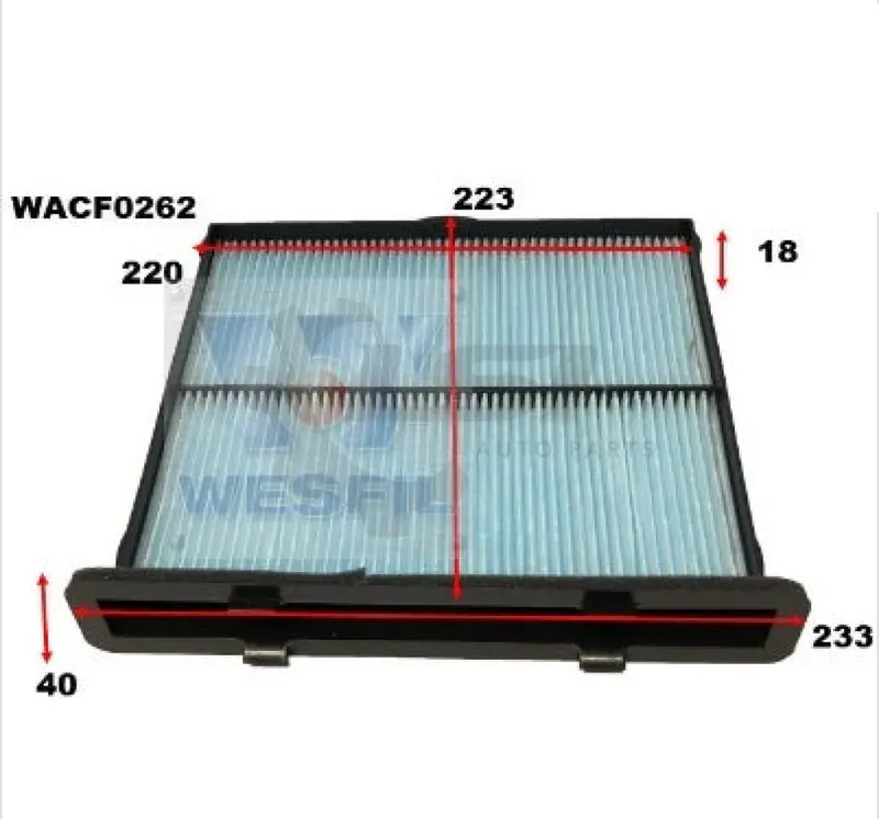1 X Wesfil Cabin Air Pollen Filter Wacf0262 1