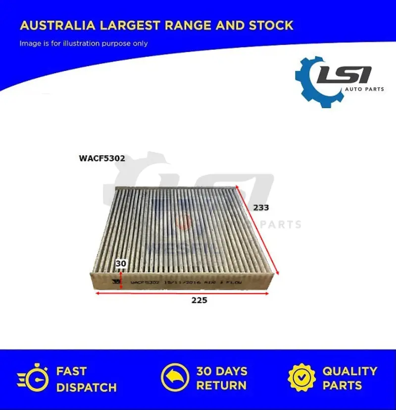 1 X Wesfil Cabin Air Pollen Filter Wacf5302 1