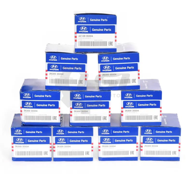 10 X Genuine Kia / Hyundai Oil Filters X-Ref : Z79a 26300-35504 2