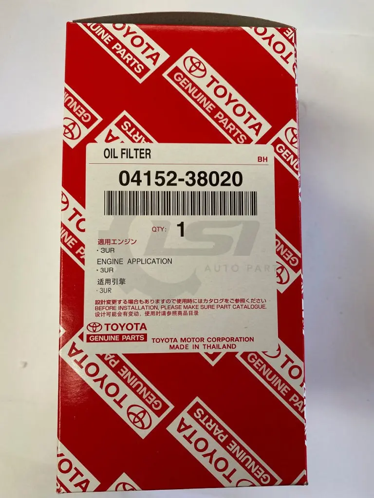 1X Genuine Toyota Oil Filter Catridge 04152-38020 04152-51010 For Lancruiser V8 Wco80 1
