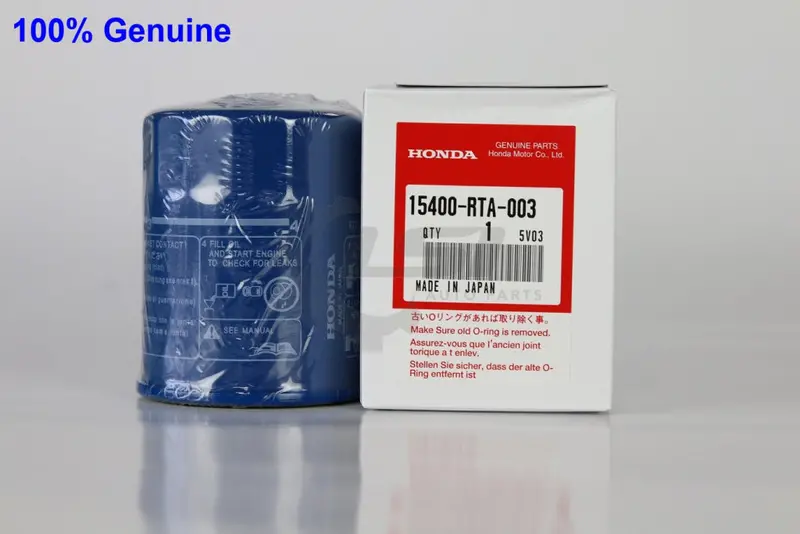 1X Honda Genuine Oil Filter 15400-Rta-003 1