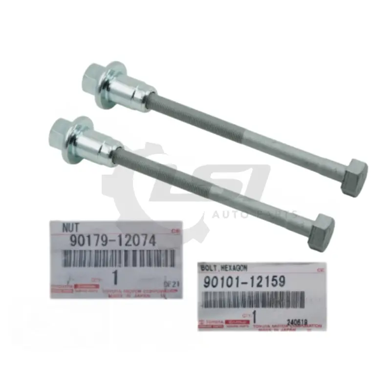2 X Genuine Toyota Hilux 4Runner 90101-12159 Front Torsion Bar Anchor Bolt W/ Nut 90101-12159 1
