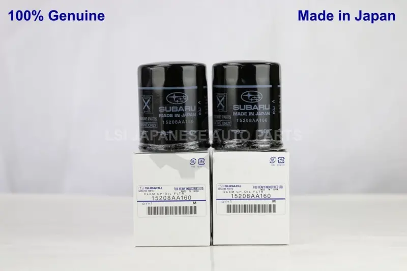 2X Genuine Subaru Oil Filters 15208-Aa160 1