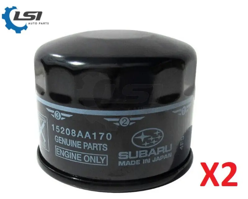 2X Genuine Subaru Oil Filters 15208-Aa170 2
