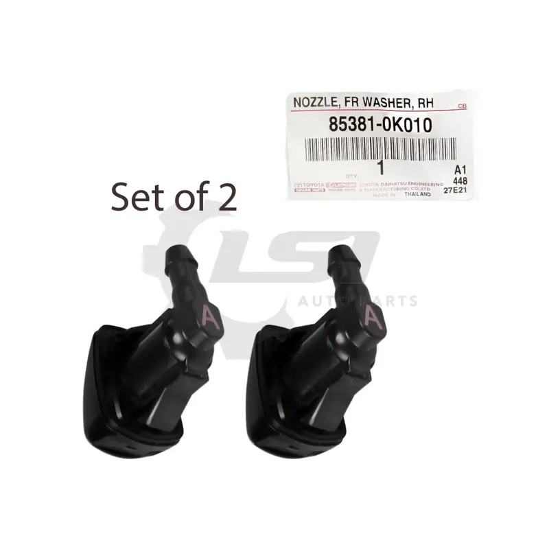 2X Genuine Toyota Hilux Kun35 Kun26 Kun25 Kun16 Windscreen Spray Washer Jet Nozzle 85381-0K010 1