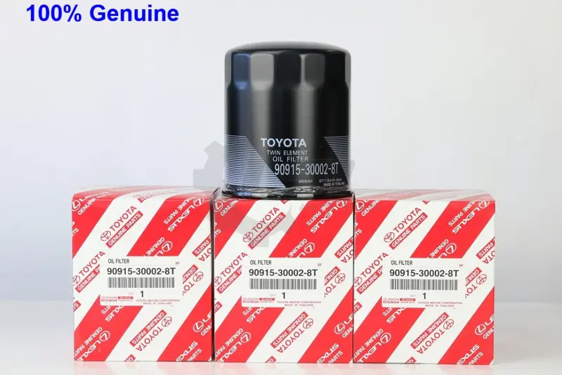 3 X Genuine Toyota Oil Filters 90915-30002-8T 1