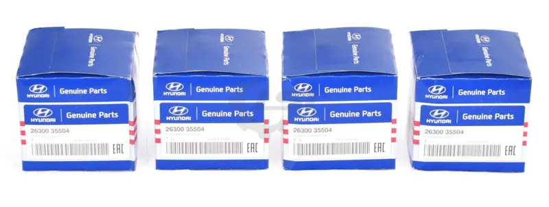 4 X Genuine Kia / Hyundai Oil Filter  X-Ref : Z79a 26300-35504 1