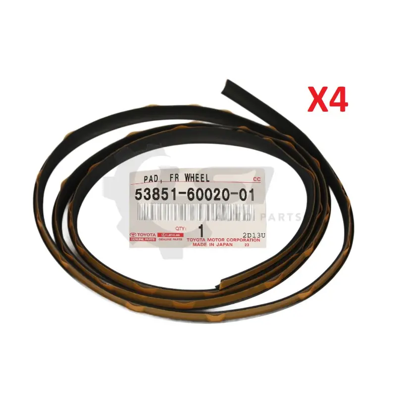 4X Genuine Toyota Landcruiser 80 Series Wheel Arch Flare Seal Adhesive Pad Black 53851-60020-01 1