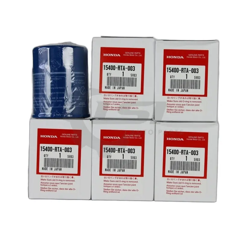 5 X Genuine Honda Oil Filters 15400-Rta-003 1