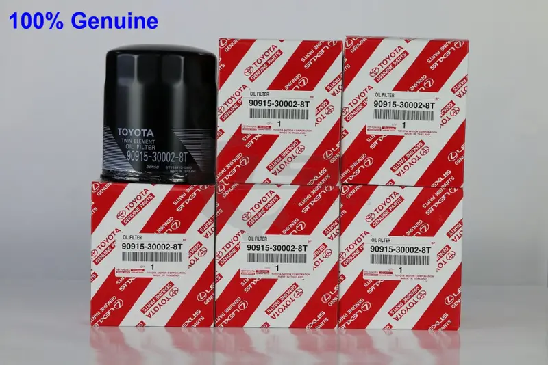 5 X Genuine Toyota Oil Filters 90915-30002-8T Wz334 1