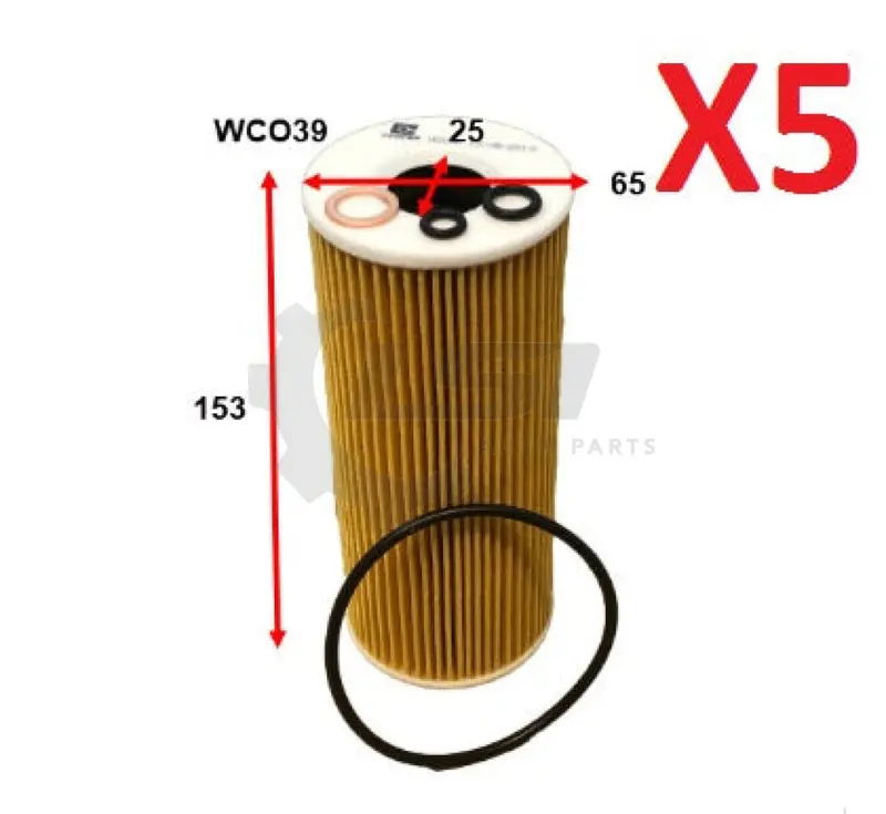 5 X Wesfil Oil Filters Wco39 1