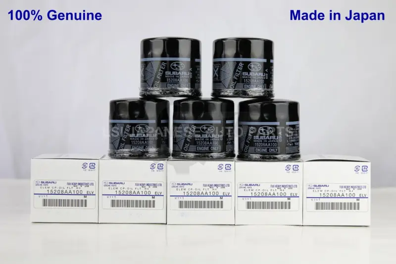 5X Genuine Subaru Oil Filter 15208 Aa100 Ryco X-Ref:Z436 1