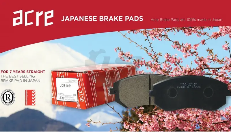 Acre Brake Pads  Front  Toyota 1
