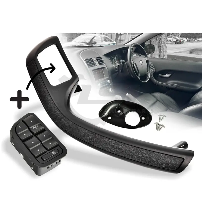 Driver Door Pull Grab Handle Trim + 4 Button Switch Ford Falcon Ba Xr6 Xr8 Xt Xr 1