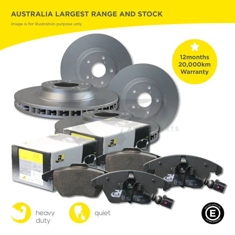 Front And Rear Brake Disc Rotors And Brake Pads Set For Cls350 C219 2