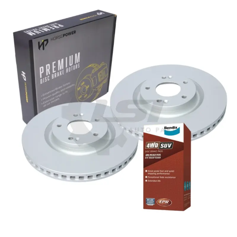 Front Bendix 4Wd Brake Pad And Disc Rotors Set For Kia Sorento Mq4 07/2020-On 1