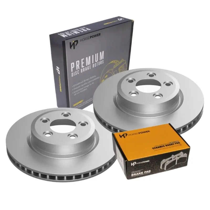 Front Brake Pads And 322Mm Disc Rotors Set For Ford Falcon Ba Pbr Upgraded 1