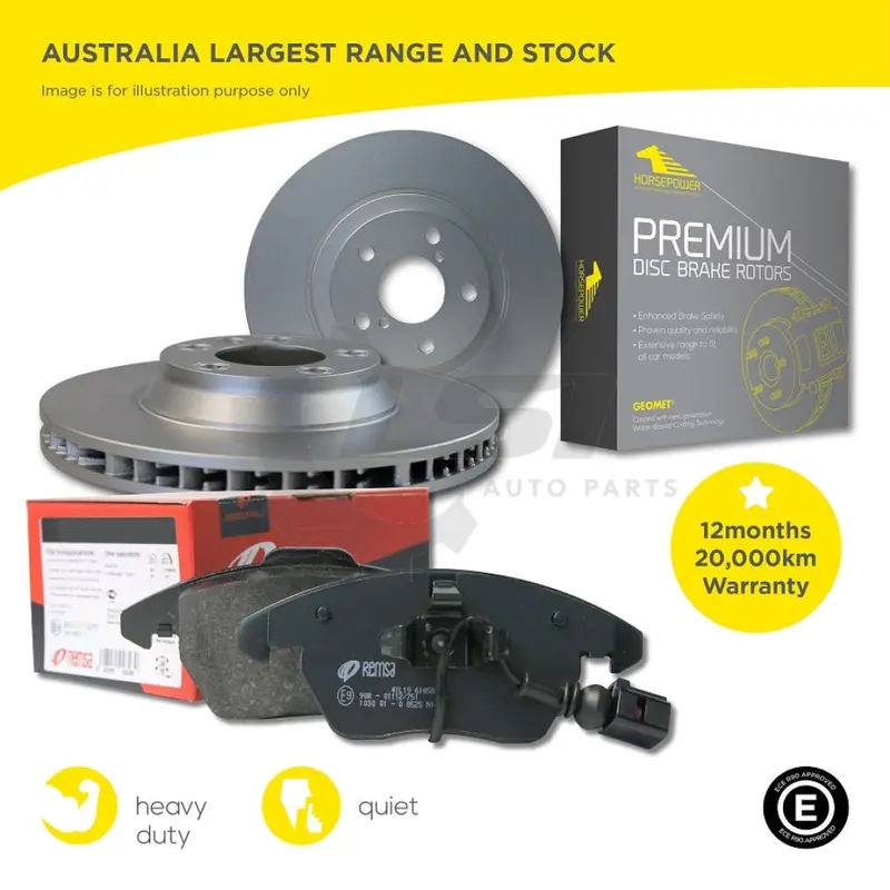 Front Brake Pads And Disc Rotors For Landcruiser 200 Uzj200 Vdj200 07-15 2