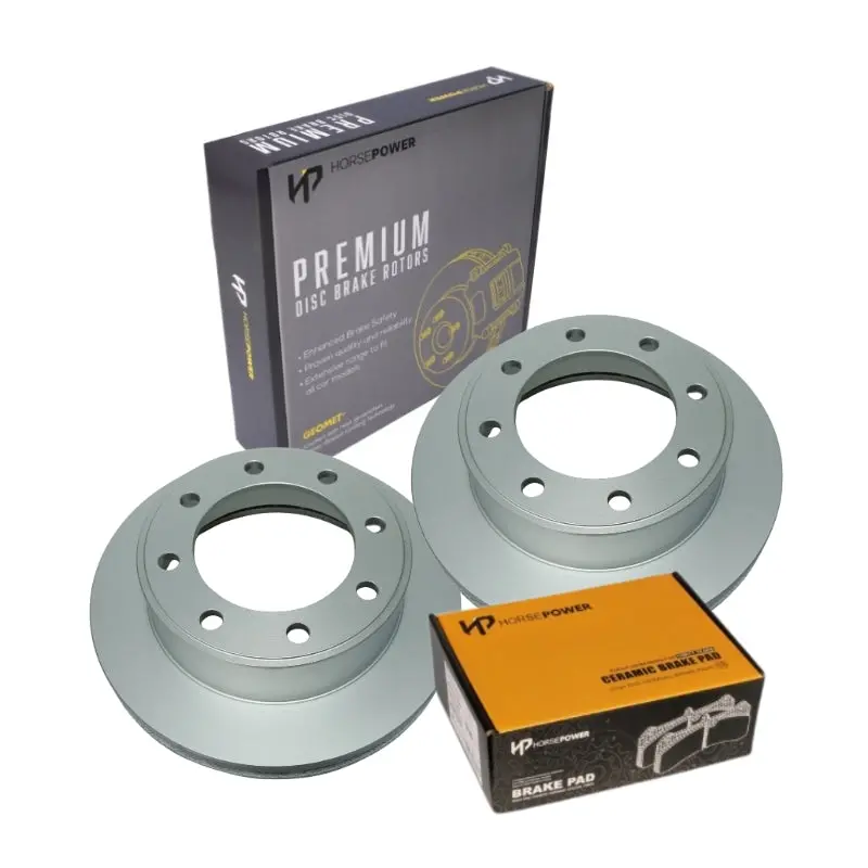 Front Brake Pads And Rotor Hat Type For Ford F350 7.3L 10Th Gen 99-05 1
