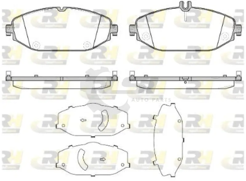 Front Brake Pads For Merecedes 1