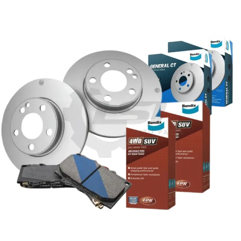 Full Set Front And Rear Bendix Brake Pads And Disc Rotors For Prado Grj120 Kzj120 Kdj12 1