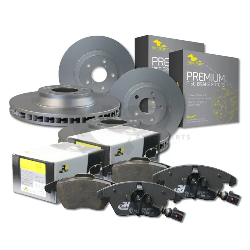 Full Set Front And Rear Brake Pad + Sensor + Disc Rotor Set For Bmw X1 F48 Non M-Sport 1