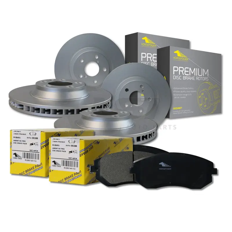 Full Set Front Rear Brake Pad Disc Rotor For Mitsubishi Pajero Ns Nt Nw Nx 06-15 1