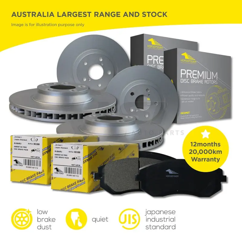 Full Set Front Rear Brake Pad Disc Rotor For Mitsubishi Pajero Ns Nt Nw Nx 06-15 2
