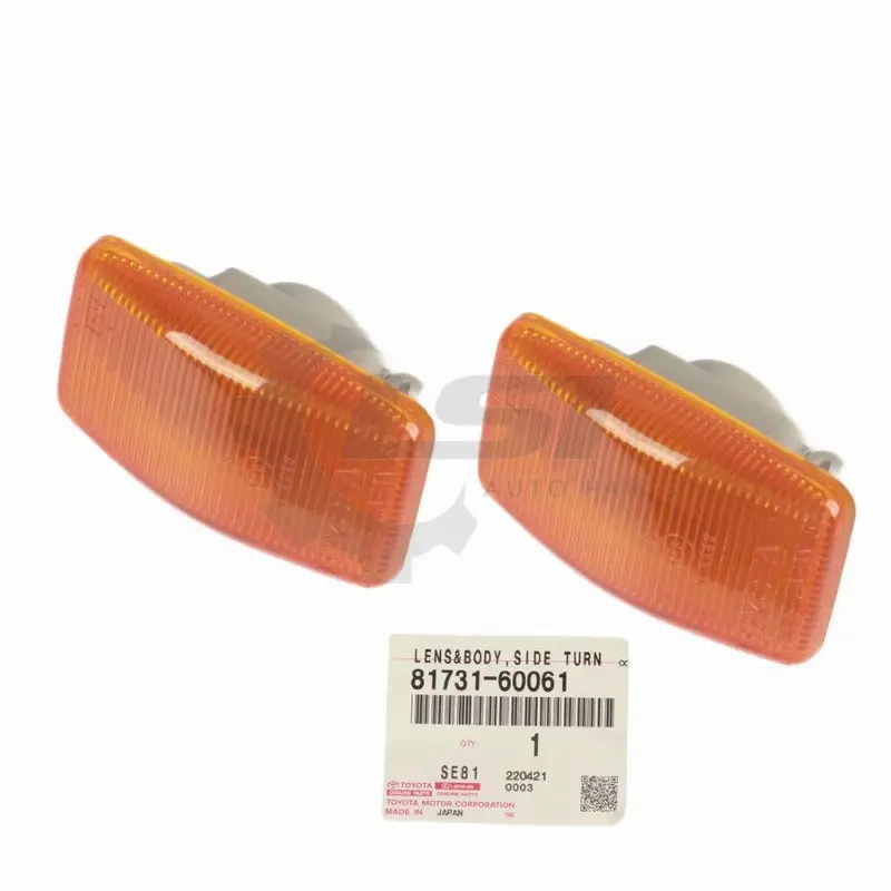 Genuine Corolla Ee90 Ce90 Ae95 Ae92 Lh Rh Indicator Side Repeater Lens Set 81731-60061~2 1