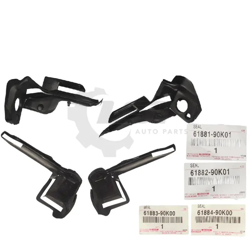 Genuine Landcruiser 75 Series Ute Front Rear Corner Roof Side Rail Rubber Seals 1