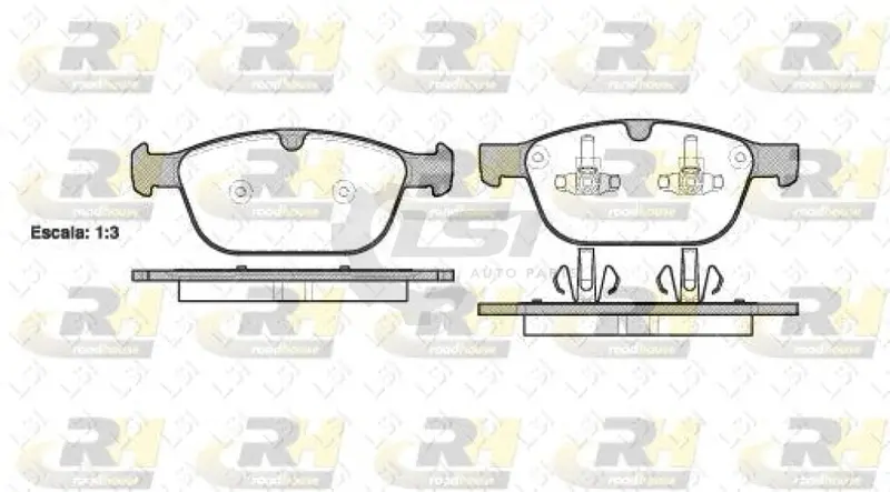 Genuine Roadhouse European Brake Pads Front [ 1397 00 ] Db2218 1