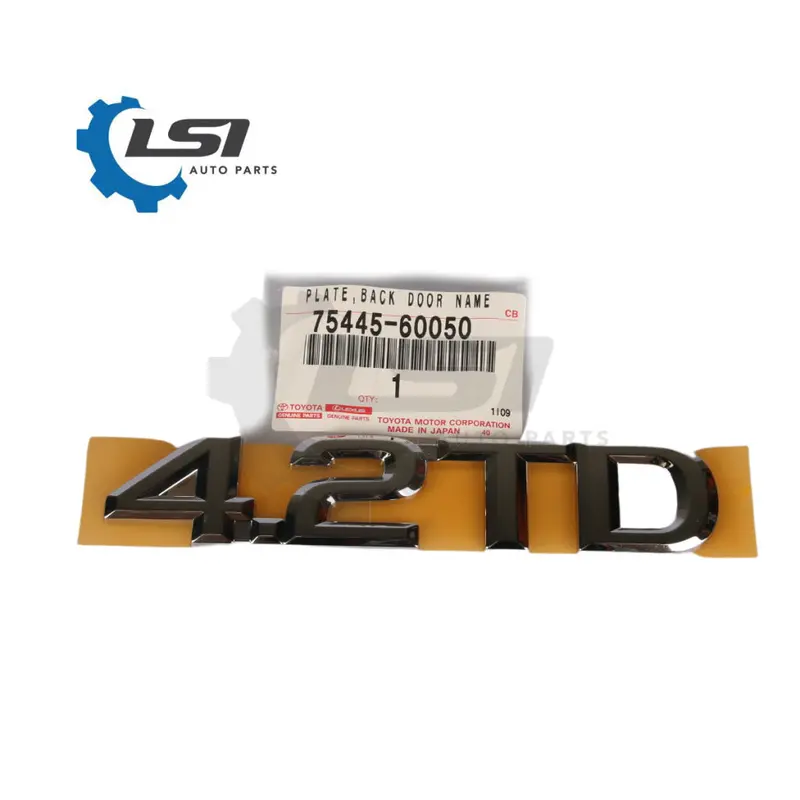 Genuine Toyota Landcruiser 100 Series Hdj Back Door Name Badge 4.2Td Plate 75445-60050 2