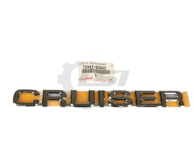 Genuine Toyota Landcruiser 100 Series Hdj Cruiser Badge Emblem Plate Tailgate 75443-60040 1