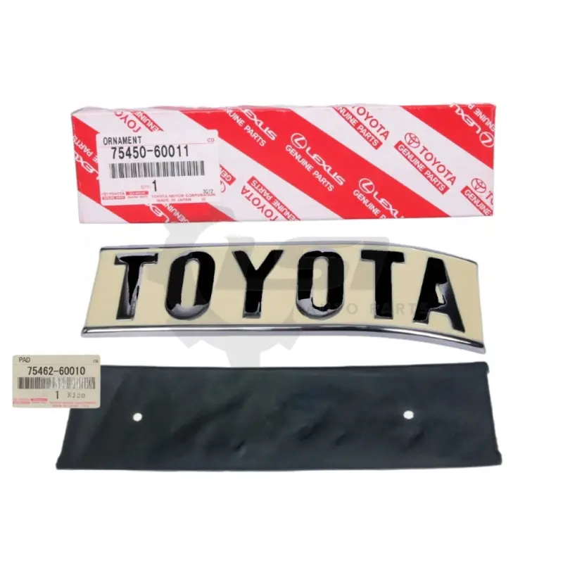 Genuine Toyota Landcruiser 40 Series Fj40 Fj43 Bj Badge Emblem Plate W Rubber Pad 1