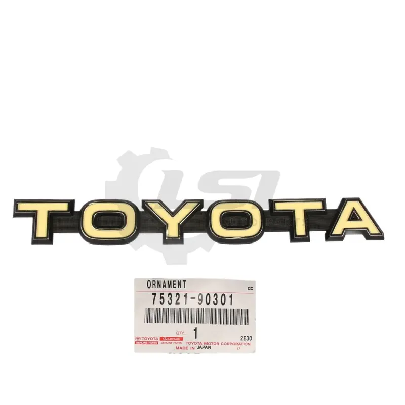 Genuine Toyota Landcruiser 40 Series Fj40 Fj43 Fj45 Grill Badge Emblem Plate 75321-90301 3Pins 1