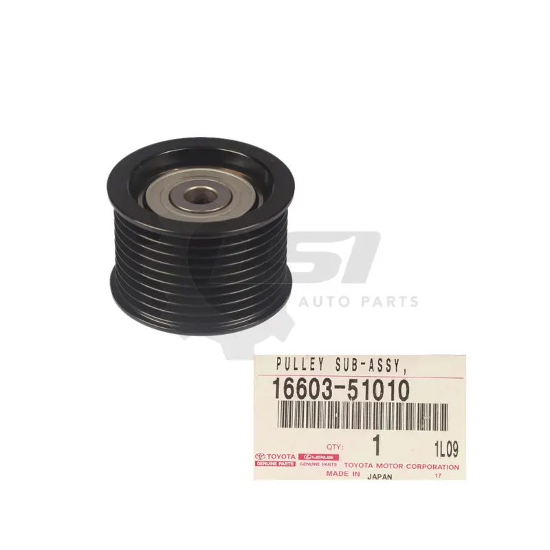Genuine Toyota Landcruiser 70 76 78 79 200 Series Vdj 1Vd Ftv V8 Idler Pulley 16603-51010 1