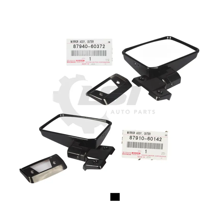 Genuine Toyota Landcruiser 70 76 Series Right Rh Left Lh Door Manual Mirror Set 1