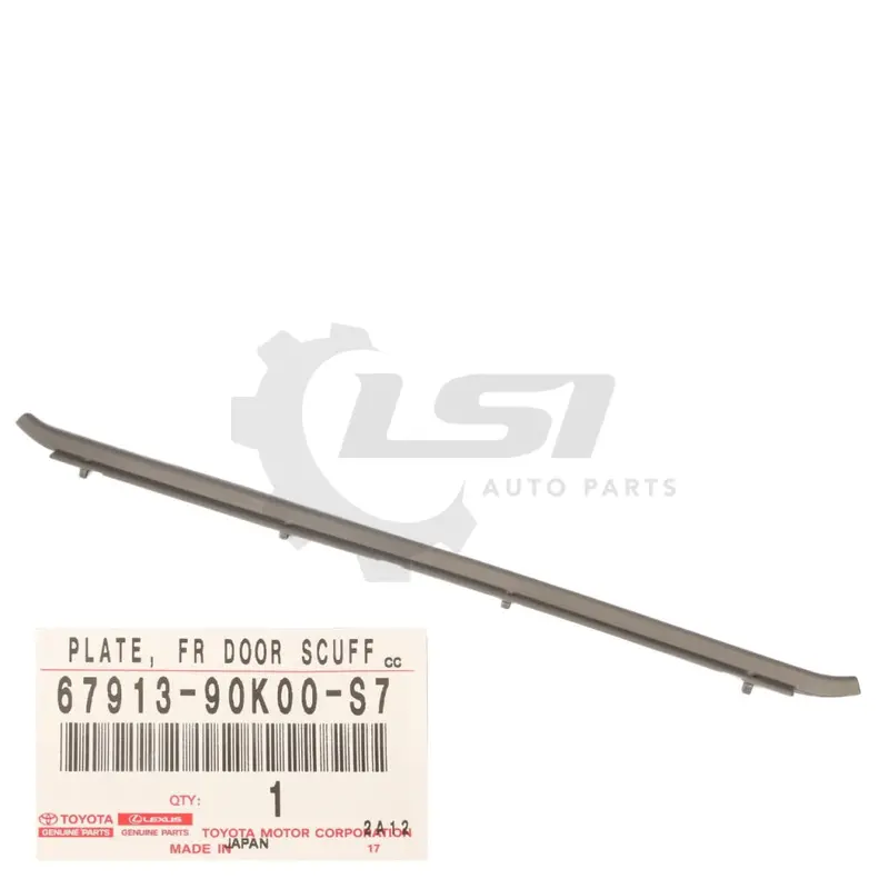 Genuine Toyota Landcruiser 75 Series Grey Tread Plate Kick Strip Door Sill 67913-90K00-S7 1