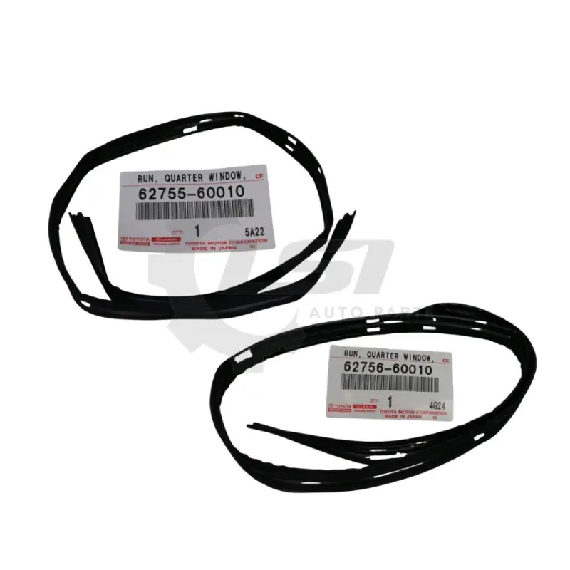 Genuine Toyota Landcruiser 80 Series 1/4 Sliding Window Run Rubber Rear Rh Lh 1