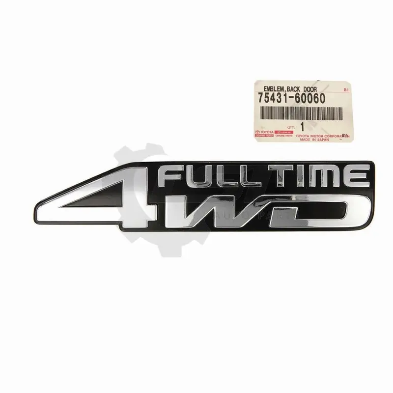 Genuine Toyota Landcruiser 80 Series Hzj 4Wd Full Time Emblem Badge Decal 75431-60060 1