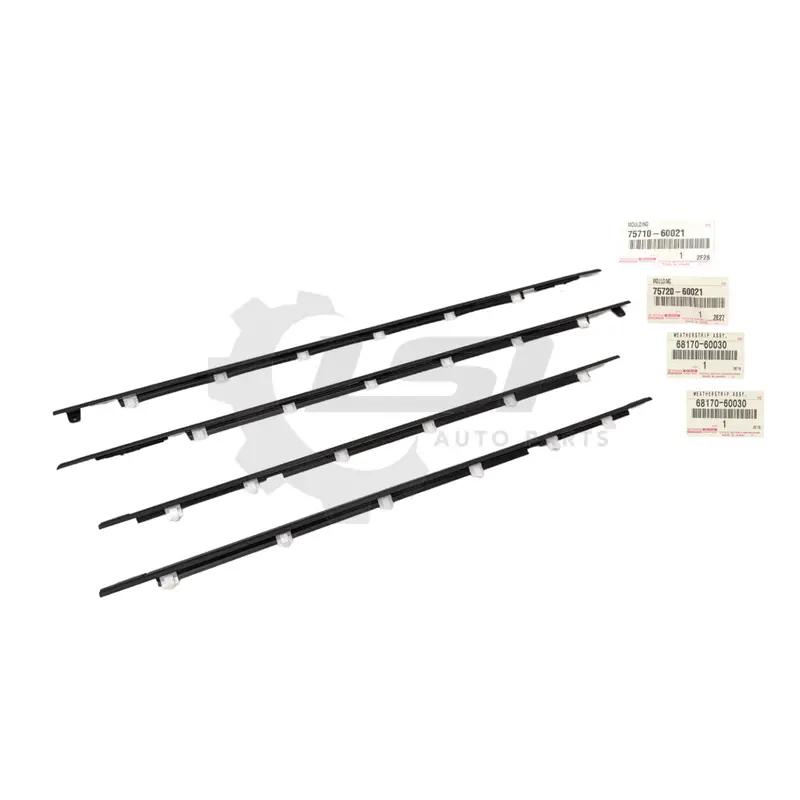 Genuine Toyota Landcruiser 80 Series Lh Rh Front Doors Outer Inner Moulding Set 1