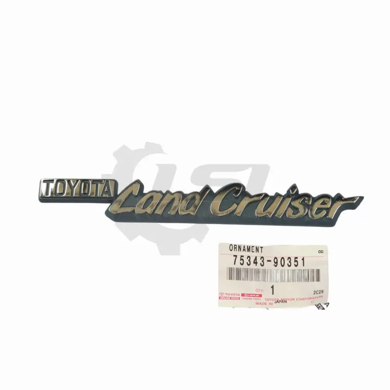 Genuine Toyota Landcruiser Hj45 Hj47 Series Fender Guard Badge Emblem Plate 75343-90351 1