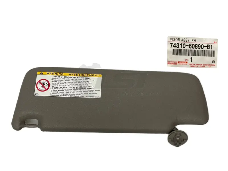 Genuine Toyota Prado 120 Series Trj Rzj Lj Kzj Kdj Grj Grey Right Rh Sun Visor 74310-60890-B1 1