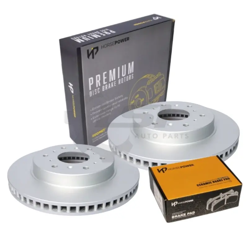 Horsepower Geomet Coated Rear Brake Disc Rotors And Brake Pads For Haval H9 2.0 2015-On 1