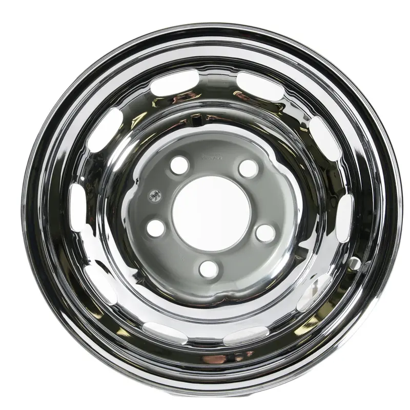 (New) 356/911/912 4.5Jx15 Disc Brake Steel Wheel Chromed - 1964-67 1