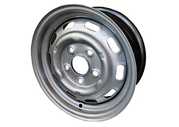 (New) 356/911/912 4.5Jx15 Disc Brake Steel Wheel Silver Painted - 1964-67 1