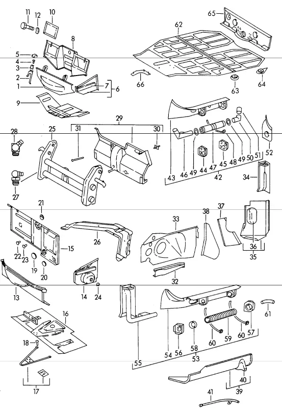 (New) 356/911/912/930 Longitudinal Heater Tube Muffler - 1960-89 2